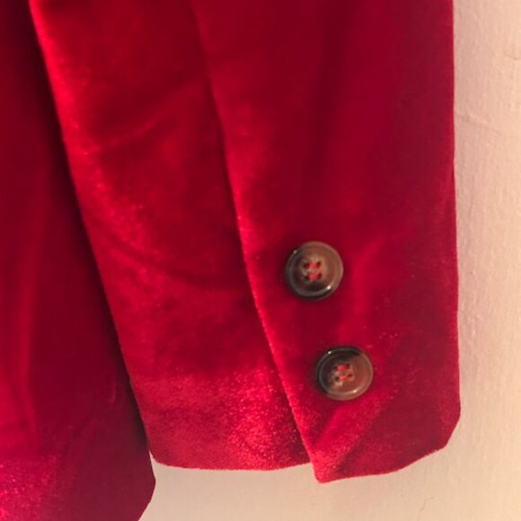 Free People MINKPINK Rich Ruby Velvet Lined Injection Blazer - Picture 14 of 16